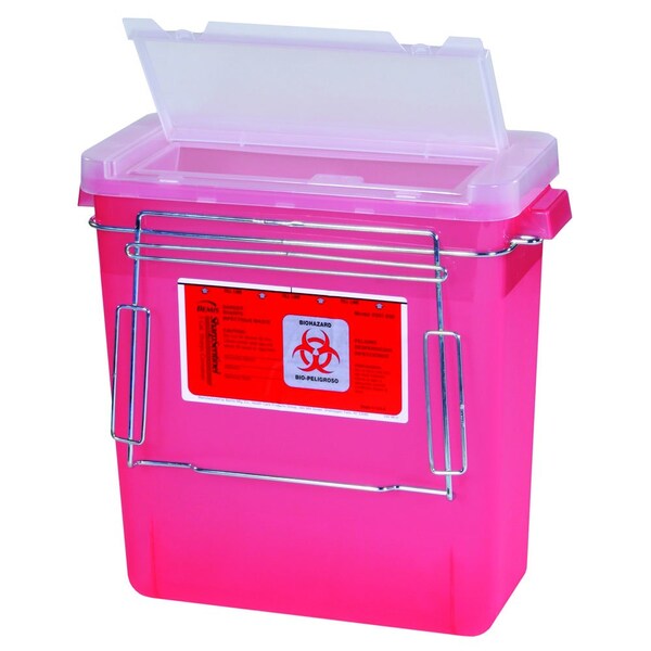 Harloff Three Gallon Sharps Container for M-Series or A-Series Carts, Direct Mount SHARPSDM - main